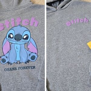 NWT Disney Stitch Ohana Forever Hoodie Youth size Medium (10)